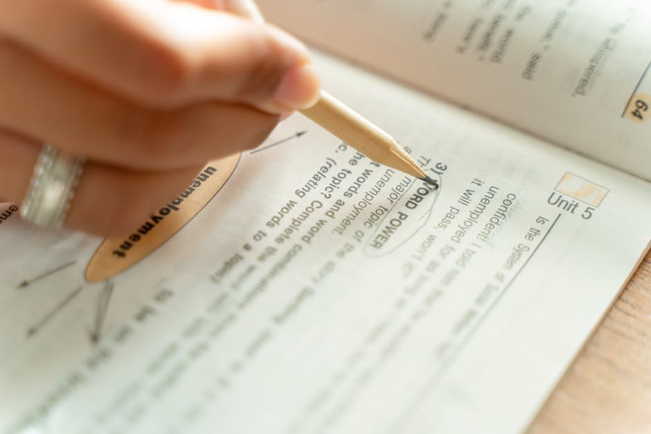 Close-up of English phonetics study notes