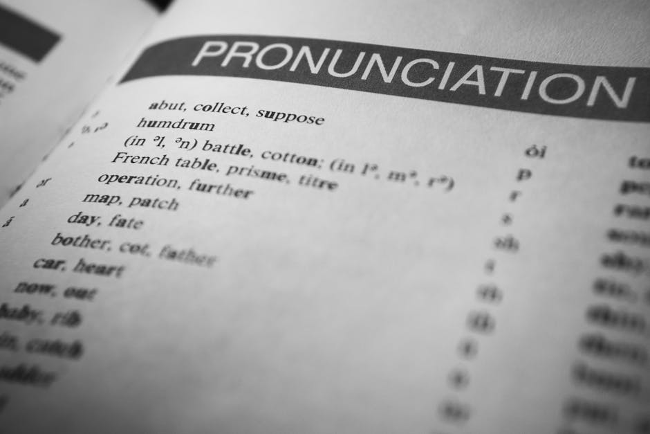 Learner practising English vowel sounds